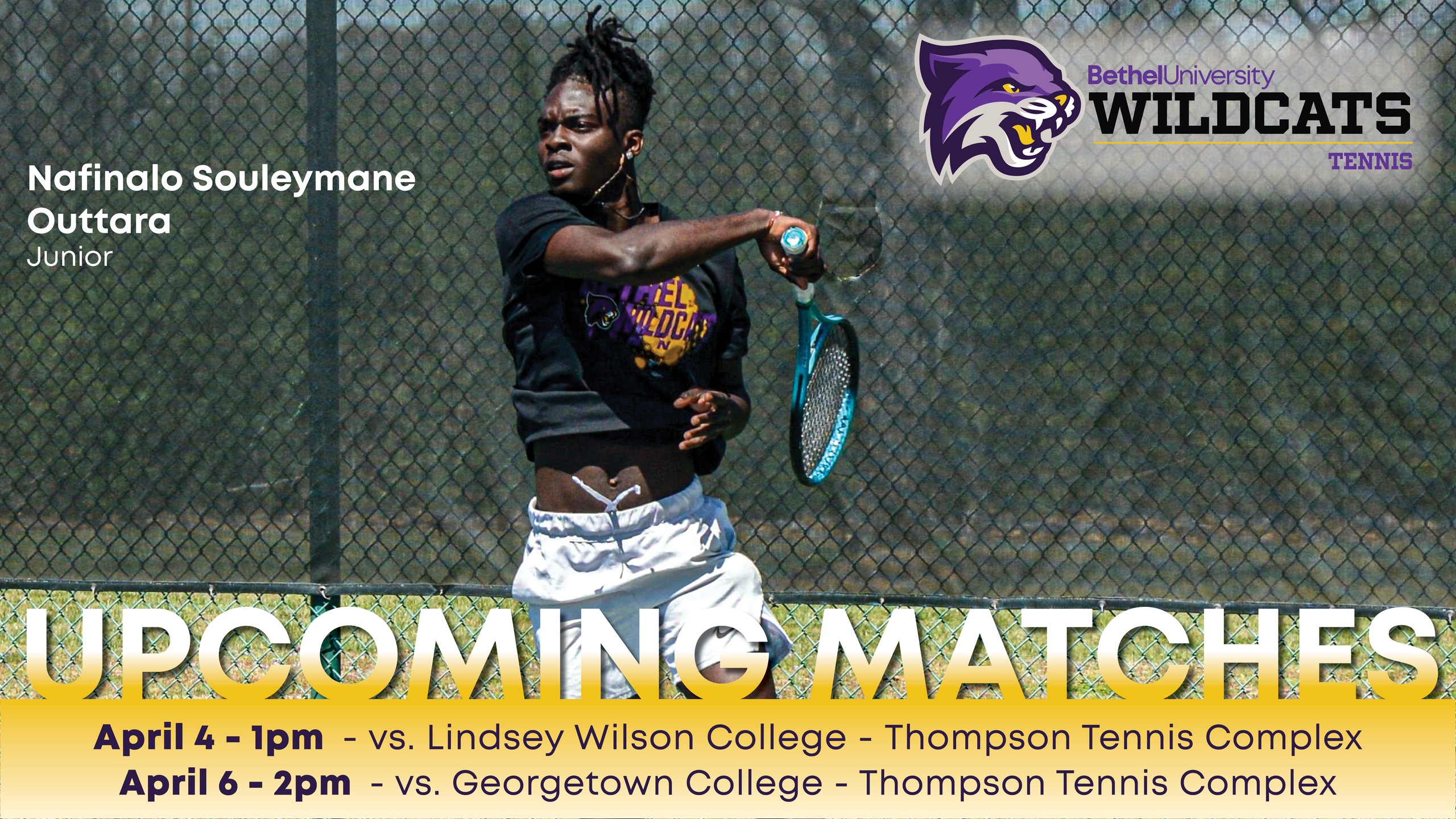 Key Conference Home Matches this Week for Men's Tennis