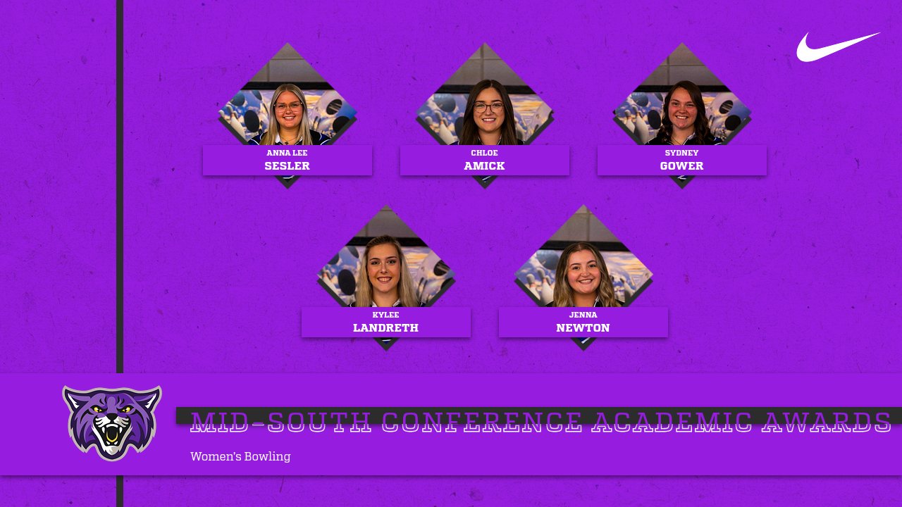 Five Lady Wildcats Named to Mid-South Conference Women's Bowling Academic Team