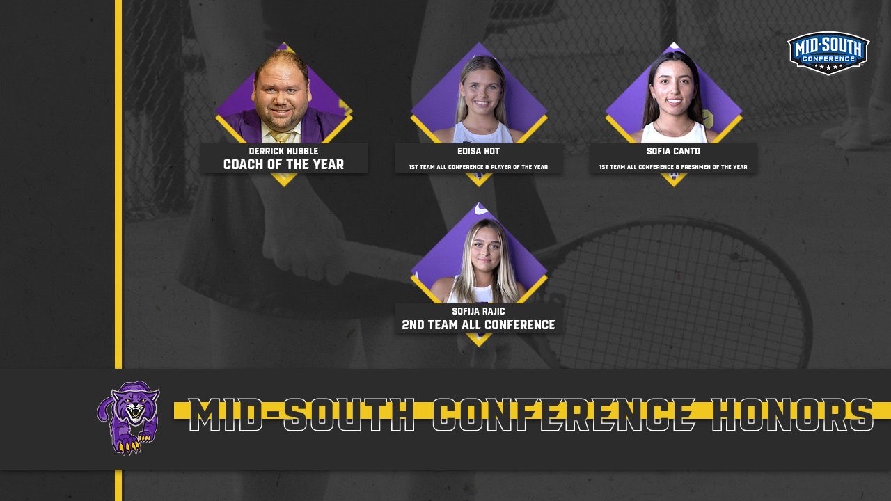 Mid-South Conference Women&rsquo;s Tennis Honors Announced-Big Day for BU Women&rsquo;s Program