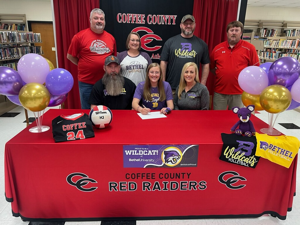 Volleyball Signs Coffee County Central Standout